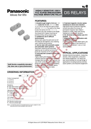 DS2E-S-DC24V datasheet  